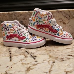 Vans Rainbow leopard print high top